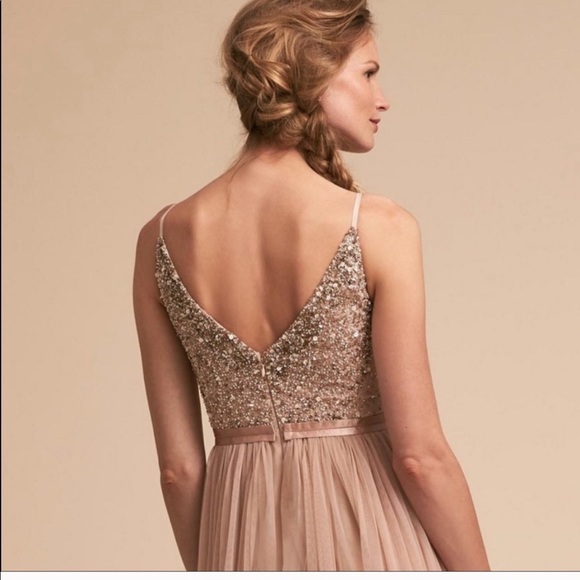 BHLDN AVERY DRESS - BLUSH - Picture 4 of 15